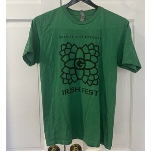 Next Level‎ Apparel Men M Shirt Granite City Brewery Irish Fest Green